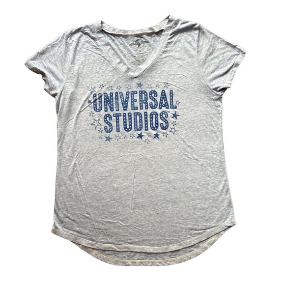 Universal Studios T-Shirt Women's S Blue Short Sleeve Round Hem Embellished New - Picture 2 of 7